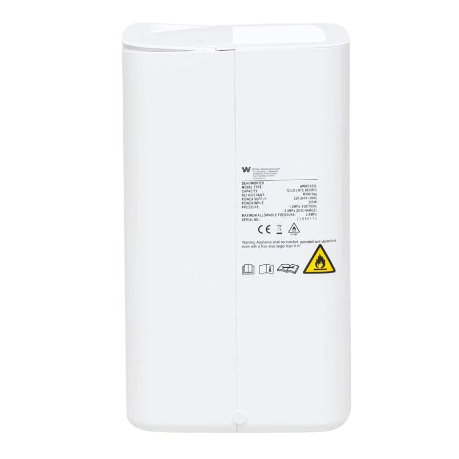 AWHD-12L White Westinghouse Dehumidifier – 12 Litres/Day — view 2